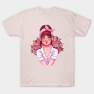 Girl with Roses T-Shirt